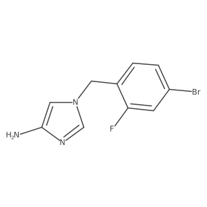 1-[(4-bromo-2-fluorophenyl)methyl]-1H-imidazol-4-amine Structure