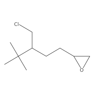 2-[3-(Chloromethyl)-4,4-dimethylpentyl]oxirane Structure