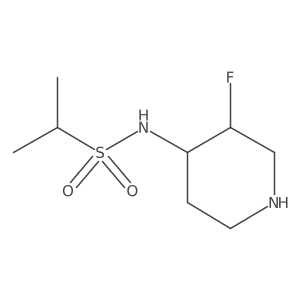 N-(3-fluoropiperidin-4-yl)propane-2-sulfonamide Structure
