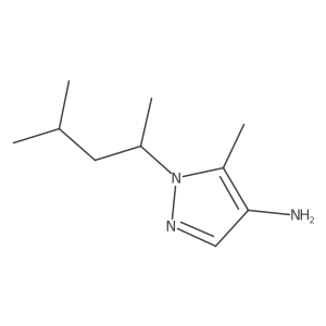 5-methyl-1-(4-methylpentan-2-yl)-1H-pyrazol-4-amine Structure