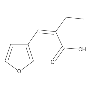 (2E)-2-[(furan-3-yl)methylidene]butanoic acid Structure