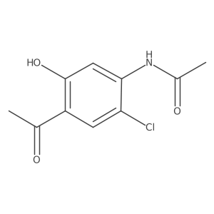 N-(4-acetyl-2-chloro-5-hydroxyphenyl)acetamide结构式