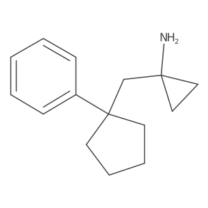 1-[(1-Phenylcyclopentyl)methyl]cyclopropan-1-amine Structure