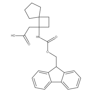 2-[1-({[(9H-fluoren-9-yl)methoxy]carbonyl}amino)spiro[3.4]octan-1-yl]acetic acid Structure