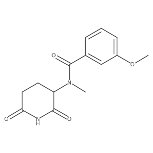 N-(2,6-dioxopiperidin-3-yl)-3-methoxy-N-methylbenzamide Structure
