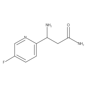(3R)-3-amino-3-(5-fluoropyridin-2-yl)propanamide结构式