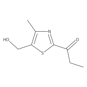 1-[5-(Hydroxymethyl)-4-methyl-1,3-thiazol-2-yl]propan-1-one Structure