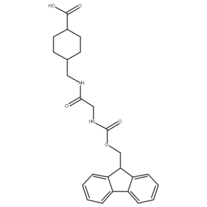 4-{[2-({[(9H-fluoren-9-yl)methoxy]carbonyl}amino)acetamido]methyl}cyclohexane-1-carboxylic acid Structure