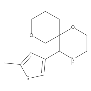 5-(5-Methylthiophen-3-yl)-1,8-dioxa-4-azaspiro[5.5]undecane结构式