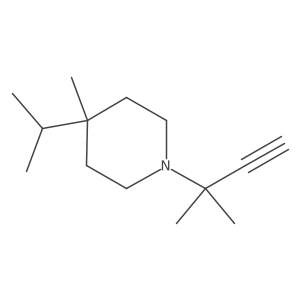 4-Methyl-1-(2-methylbut-3-yn-2-yl)-4-(propan-2-yl)piperidine结构式