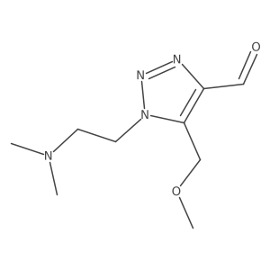 1-[2-(dimethylamino)ethyl]-5-(methoxymethyl)-1H-1,2,3-triazole-4-carbaldehyde Structure