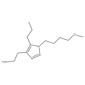 2-[1-(4-methoxybutyl)-5-propyl-1H-1,2,3-triazol-4-yl]ethan-1-amine结构式
