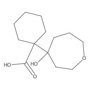 1-(4-Hydroxyoxepan-4-yl)cyclohexane-1-carboxylic acid Structure