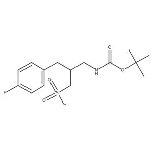 tert-butyl N-{2-[(4-fluorophenyl)methyl]-3-(fluorosulfonyl)propyl}carbamate Structure