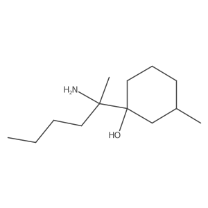 1-(2-Aminohexan-2-yl)-3-methylcyclohexan-1-ol结构式