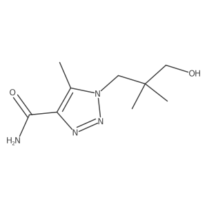 1-(3-hydroxy-2,2-dimethylpropyl)-5-methyl-1H-1,2,3-triazole-4-carboxamide结构式