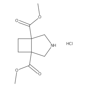 Dimethyl 3-azabicyclo[3.2.0]heptane-1,5-dicarboxylate hydrochloride Structure