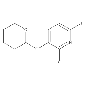 2-Chloro-3-[(2-tetrahydropyranyl)oxy]-6-iodopyridine Structure