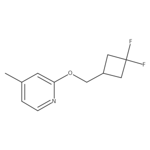 2-[(3,3-Difluorocyclobutyl)methoxy]-4-methylpyridine结构式