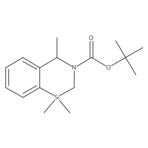 tert-Butyl 1,1,4-trimethyl-1,2-dihydrobenzo[d][1,3]azasiline-3(4H)-carboxylate Structure