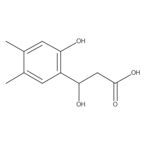 (3R)-3-hydroxy-3-(2-hydroxy-4,5-dimethylphenyl)propanoic acid结构式