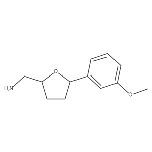 [5-(3-Methoxyphenyl)oxolan-2-yl]methanamine Structure