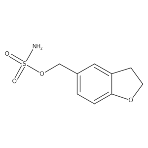 (2,3-Dihydro-1-benzofuran-5-yl)methyl sulfamate结构式