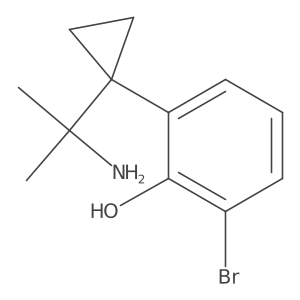2-[1-(2-Aminopropan-2-yl)cyclopropyl]-6-bromophenol结构式