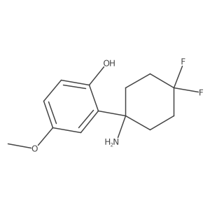 2-(1-Amino-4,4-difluorocyclohexyl)-4-methoxyphenol Structure