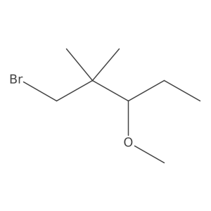 1-Bromo-3-methoxy-2,2-dimethylpentane结构式