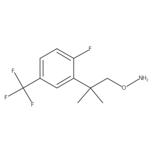 O-{2-[2-fluoro-5-(trifluoromethyl)phenyl]-2-methylpropyl}hydroxylamine结构式