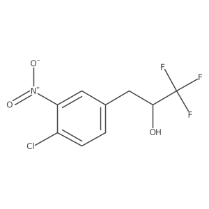 3-(4-Chloro-3-nitrophenyl)-1,1,1-trifluoropropan-2-ol结构式