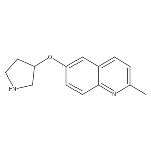 2-Methyl-6-(pyrrolidin-3-yloxy)quinoline Structure
