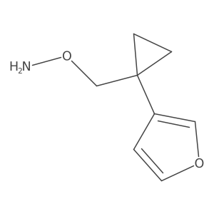 O-{[1-(furan-3-yl)cyclopropyl]methyl}hydroxylamine Structure
