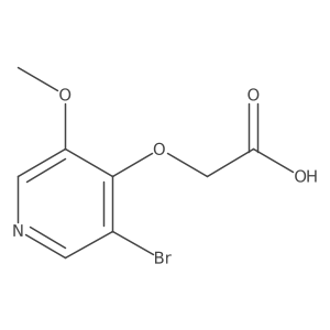 2-[(3-Bromo-5-methoxypyridin-4-yl)oxy]acetic acid Structure