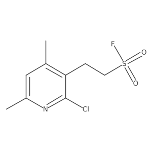 2-(2-Chloro-4,6-dimethylpyridin-3-yl)ethane-1-sulfonyl fluoride结构式