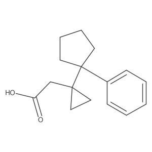 2-[1-(1-Phenylcyclopentyl)cyclopropyl]acetic acid结构式