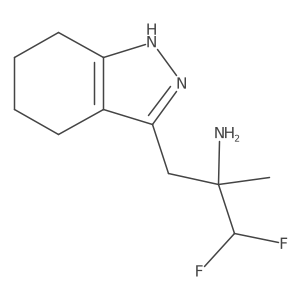1,1-difluoro-2-methyl-3-(4,5,6,7-tetrahydro-1H-indazol-3-yl)propan-2-amine Structure