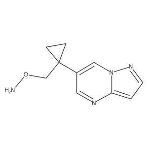 O-[(1-{pyrazolo[1,5-a]pyrimidin-6-yl}cyclopropyl)methyl]hydroxylamine Structure