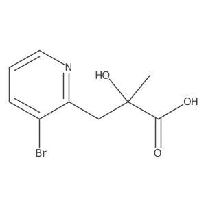 3-(3-Bromopyridin-2-yl)-2-hydroxy-2-methylpropanoic acid Structure