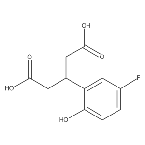 3-(5-Fluoro-2-hydroxyphenyl)pentanedioic acid Structure
