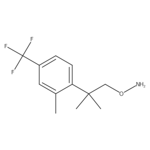 O-{2-methyl-2-[2-methyl-4-(trifluoromethyl)phenyl]propyl}hydroxylamine Structure