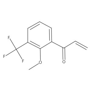 1-[2-Methoxy-3-(trifluoromethyl)phenyl]prop-2-en-1-one Structure