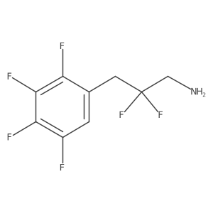 2,2-Difluoro-3-(2,3,4,5-tetrafluorophenyl)propan-1-amine结构式