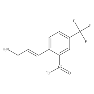 3-[2-Nitro-4-(trifluoromethyl)phenyl]prop-2-en-1-amine Structure