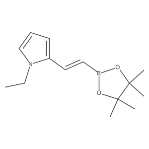 1-ethyl-2-[2-(tetramethyl-1,3,2-dioxaborolan-2-yl)ethenyl]-1H-pyrrole Structure