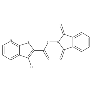 1,3-dioxo-2,3-dihydro-1H-isoindol-2-yl 3-chlorothieno[2,3-b]pyridine-2-carboxylate Structure