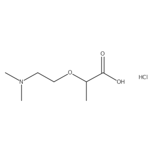 (2R)-2-[2-(Dimethylamino)ethoxy]propanoic acid;hydrochloride Structure