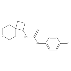 1-(4-Chlorophenyl)-3-(7-oxaspiro[3.5]nonan-1-yl)urea Structure