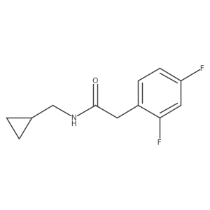 N-(Cyclopropylmethyl)-2-(2,4-difluorophenyl)acetamide结构式